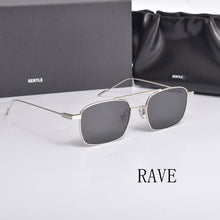 Load image into Gallery viewer, High Quality 2023 Korean Brand Design GENTLE RAVE Sunglasses Women Men Square Metal UV400  Sun Glasses With Original Box