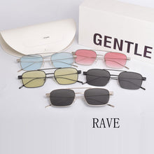 Load image into Gallery viewer, High Quality 2023 Korean Brand Design GENTLE RAVE Sunglasses Women Men Square UV400 Pilot Sunglasses  With Original CASE