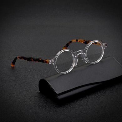 Acetate Creative Round Glasses Frames for Men Women Vintage Optical Prescription Eyeglasses Handmade Retro Eyewear