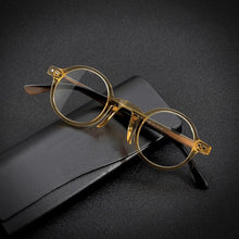 Load image into Gallery viewer, Acetate Creative Round Glasses Frames for Men Women Vintage Optical Prescription Eyeglasses Handmade Retro Eyewear