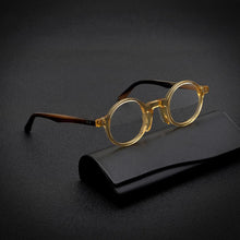 Load image into Gallery viewer, Acetate Creative Round Glasses Frames for Men Women Vintage Optical Prescription Eyeglasses Handmade Retro Eyewear