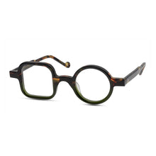 Carica l&#39;immagine nel visualizzatore di Gallery, Acetate Original Japanese Handmade Artist Decorative Asymmetric Design Eyeglass Optical Frame Clip On Sunglasses