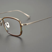 Load image into Gallery viewer, Acetate Titanium Glasses Frame Men Handmade Design Ultralight Business Square Myopia Women Anti Blue Light Eyewear