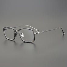 Load image into Gallery viewer, Acetate Titanium Glasses Frame Men Handmade Design Ultralight Business Square Myopia Women Anti Blue Light Eyewear