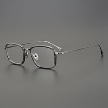 Load image into Gallery viewer, Acetate Titanium Glasses Frame Men Handmade Design Ultralight Business Square Myopia Women Anti Blue Light Eyewear