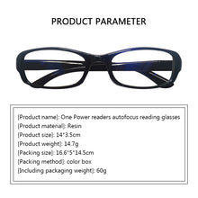 Load image into Gallery viewer, Auto Focus Reading Glasses Men&#39;s Automatic Adjustment Reading Glasses Women&#39;s Dual Focus Brand Reading Glasses