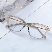 Load image into Gallery viewer, Cat Eye Glasses Frame Faceted Crystal Eyeglasse Can Be Equipped with Myopia Glasses Vintage Women&#39;s Eyeglass Frame