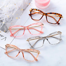 Load image into Gallery viewer, Cat Eye Glasses Frame Faceted Crystal Eyeglasse Can Be Equipped with Myopia Glasses Vintage Women&#39;s Eyeglass Frame