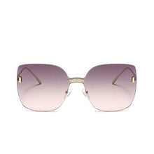 Carica l'immagine nel visualizzatore di Gallery, High Quality Cat Eye Sunglasses Women Men Metal shades  Square Sunglasses Female Gradiend Glasses zonnebril dames