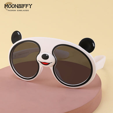 Children's Sunglasses Cartoon Panda Shape Polarized Sunglasses Trend Kid's Glasses Face Decor Children's Day Gift