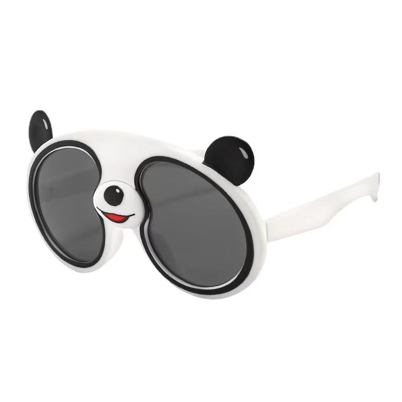 Children's Sunglasses Cartoon Panda Shape Polarized Sunglasses Trend Kid's Glasses Face Decor Children's Day Gift