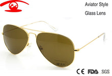 Load image into Gallery viewer, High Quality Glass Sunglasses Lens Vintage Sunglasses Men Women Gold Reflective Sunglasses UV400 Sun Glasses 55MM 58MM 2 Size