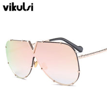 Load image into Gallery viewer, High Quality Italy Brand Designer Pilot Sunglasses Women Men Trendy Mirror Oversized Sun Glasses For Female Driving Eyewear 2022