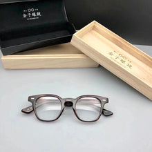Load image into Gallery viewer, High Quality Japanese Kanego Handmade Vintage Acetate Optical  frame men&#39;s  retro square prescription glasses KC59
