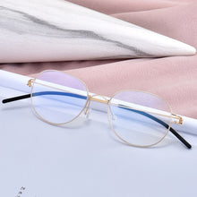 Load image into Gallery viewer, Lightweight Titanium Oval Round Glasses for Men Women Optical Prescription Eyeglasses Frame Korean oculos de grau