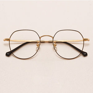 Lightweight Titanium Oval Round Glasses for Men Women Optical Prescription Eyeglasses Frame Korean oculos de grau