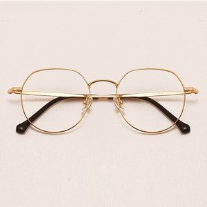 Lightweight Titanium Oval Round Glasses for Men Women Optical Prescription Eyeglasses Frame Korean oculos de grau