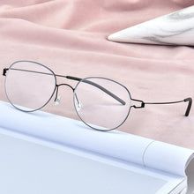 Load image into Gallery viewer, Lightweight Titanium Oval Round Glasses for Men Women Optical Prescription Eyeglasses Frame Korean oculos de grau
