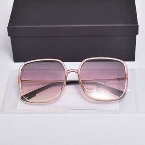 Brand Design SoStellairel Big Square Sunglasses Women Drive Travel UV400 Glasses with Original Package