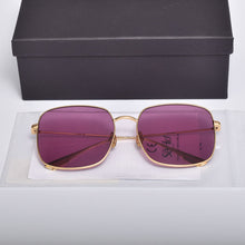 Load image into Gallery viewer, High Quality Luxury Brand Design Stellaire Sunglasses Metal Square Frames Nylon UV400 Lens Sunglasses Women Men With Case