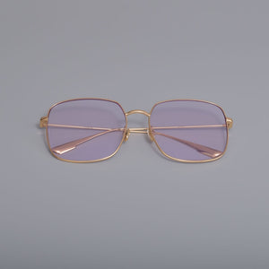 High Quality Luxury Brand Design Stellaire Sunglasses Metal Square Frames Nylon UV400 Lens Sunglasses Women Men With Case