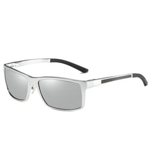 Load image into Gallery viewer, Mens Aluminum Sport Sunglasses Wrap-Around Rectangle Polarized Sun Glasses for Men Driving Sunglass Anti-glare 5089