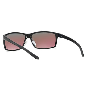Mens Aluminum Sport Sunglasses Wrap-Around Rectangle Polarized Sun Glasses for Men Driving Sunglass Anti-glare 5089