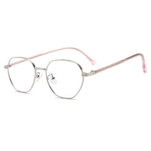 Load image into Gallery viewer, Myopia Glasses with Spring Hinges Metal Eyeglasses Frame Full Rim Eyewear Unisex Anti Blue Ray