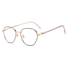 Load image into Gallery viewer, Myopia Glasses with Spring Hinges Metal Eyeglasses Frame Full Rim Eyewear Unisex Anti Blue Ray