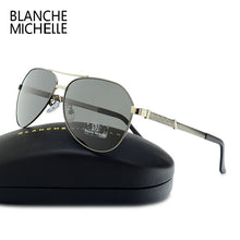 Load image into Gallery viewer, High Quality Pilot Polarized Sunglasses Men UV400 Driving Sun Glasses Mens Vintage Sunglass Man 2022 okulary oculos With Box