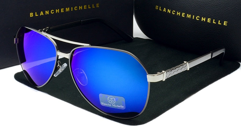High Quality Pilot Polarized Sunglasses Men UV400 Driving Sun Glasses Mens Vintage Sunglass Man 2022 okulary oculos With Box