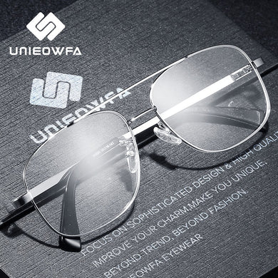 Prescription Frame Glasses for Men Transparent Clear Eyeglasses Frame Optical Myopia Spectacles Pilot Style 2023