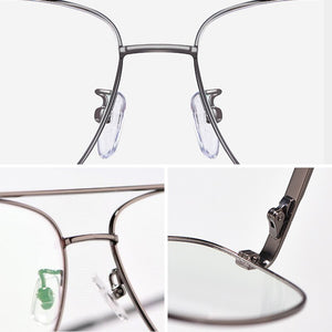 Prescription Frame Glasses for Men Transparent Clear Eyeglasses Frame Optical Myopia Spectacles Pilot Style 2023