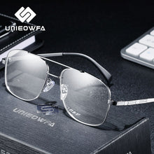 Load image into Gallery viewer, Prescription Frame Glasses for Men Transparent Clear Eyeglasses Frame Optical Myopia Spectacles Pilot Style 2023