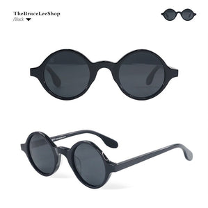 Retro Small Round Frame Polarized Sunglasses Men Personality Acetate Translucent Cat Eye Sunglasses Women vintage