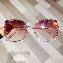 Load image into Gallery viewer, Rhinestone Sunglasses Women 2023  Vintage Sun Glasses Big Diamond Eyeglasses Shades for Female Uv400