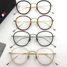 Carica l&#39;immagine nel visualizzatore di Gallery, High Quality Round Shaped Acetate TB905 Glasses Frame Men Retro Eyeglasses Women Myopia Reading Oculos De Grau With Original Box