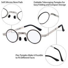 Load image into Gallery viewer, High-Quality Spring Hinge Compact Foldable Presbyopia Glasses Blue Light Blocking Readers Reading Glasses with Case