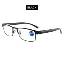 Load image into Gallery viewer, Stainless steel Reading Glasses Men Women Presbyopic Eyeglasses Business Hyperopia Anti Blue Light Eyewear