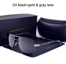 Load image into Gallery viewer, Sunglasses Men Polarized UV400 Driving Sun Glasses Mens Vintage Anti-glare Sunglass 2023 okulary oculos With Box
