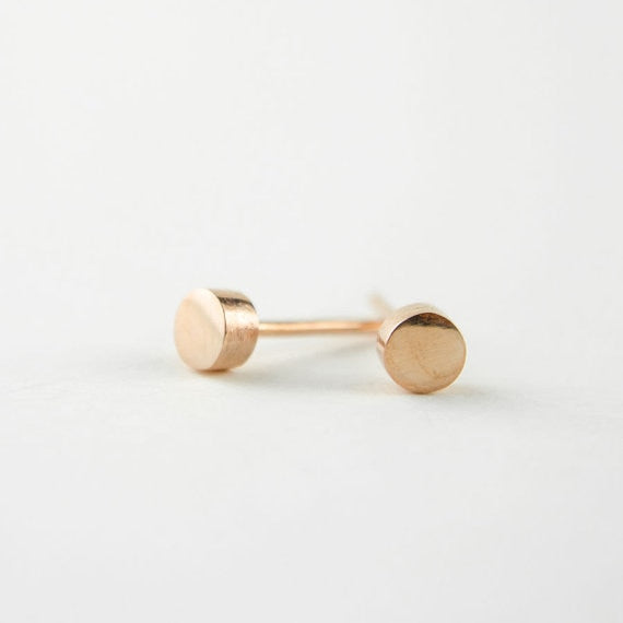 High Quality Tiny Gold Dot Studs Four Colors Simple Circle Stud Earrings Minimal Post Modern Jewelry Dainty EarringsGift for Mom
