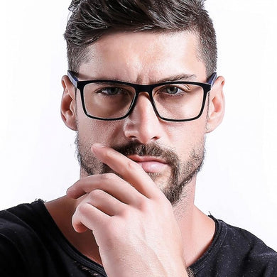 High Quality Transparent Frame Men's Business Prescription Glasses Thin Optics Computer Student Glasses Retro Square Eyeglasses