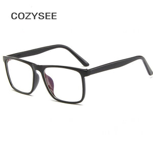 High Quality Transparent Frame Men's Business Prescription Glasses Thin Optics Computer Student Glasses Retro Square Eyeglasses