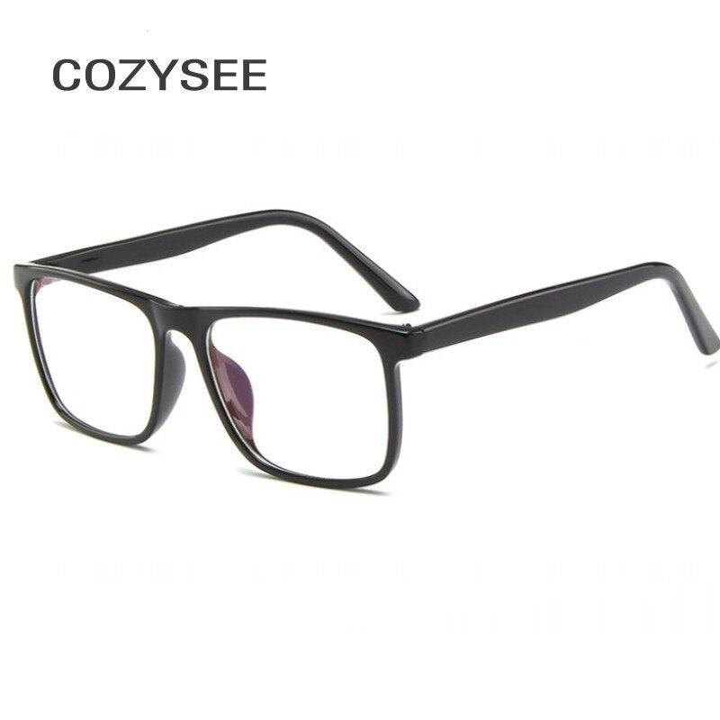 High Quality Transparent Frame Men's Business Prescription Glasses Thin Optics Computer Student Glasses Retro Square Eyeglasses