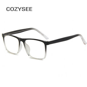 High Quality Transparent Frame Men's Business Prescription Glasses Thin Optics Computer Student Glasses Retro Square Eyeglasses