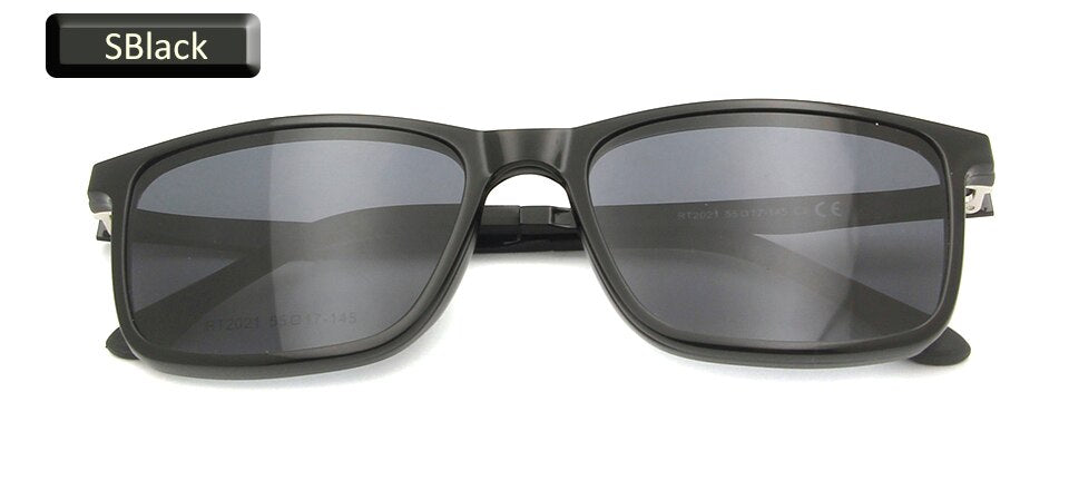 Ultem Eyeglasses Frame Men Snap-On Magnet Sunglasses Polarized Clip On Glasses Square Women Myopia Frame Mens