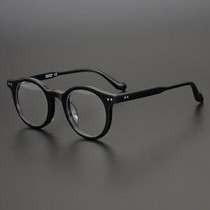 High Quality Vintage Round Acetate Glasses Frame Men Women  Retro Circle Prescription Eyeglasses Myopia Optical Eyewear