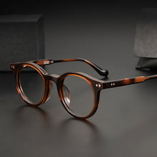 Load image into Gallery viewer, High Quality Vintage Round Acetate Glasses Frame Men Women  Retro Circle Prescription Eyeglasses Myopia Optical Eyewear