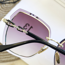 Load image into Gallery viewer, Women Rimless Square Sunglasses 2023 Brand Designer Sun Glasses Vintage Shades Female Pink Eyewear Gafas De Sol