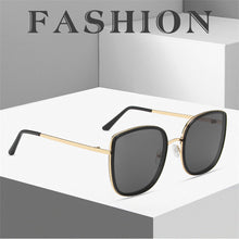 Load image into Gallery viewer, women&#39;s Oval Cat Eye Sunglasses Lady Metal Rimless shades  Sunglasses Female Driving Glasses zonnebril dames